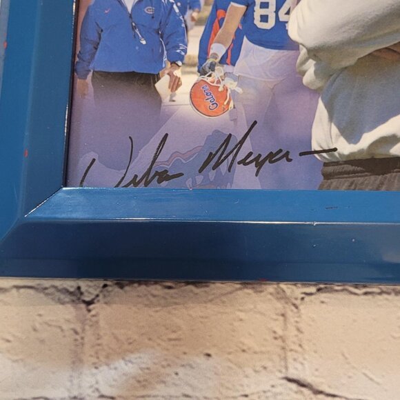 University of Florida GATOR Signed and Framed Urban Meyer Photo - Picture 2 of 2